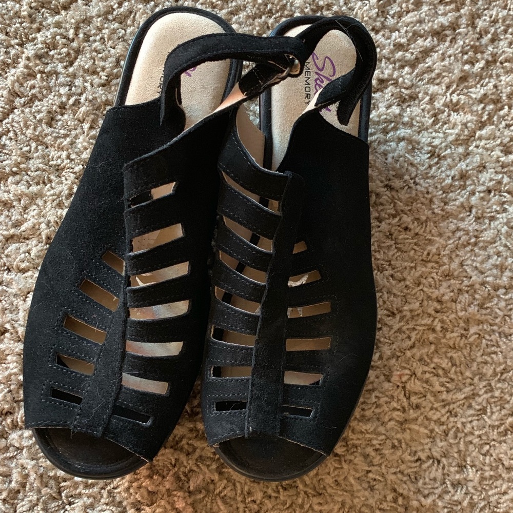 Parallel-Trapezoid Wedge Sandal WIDE